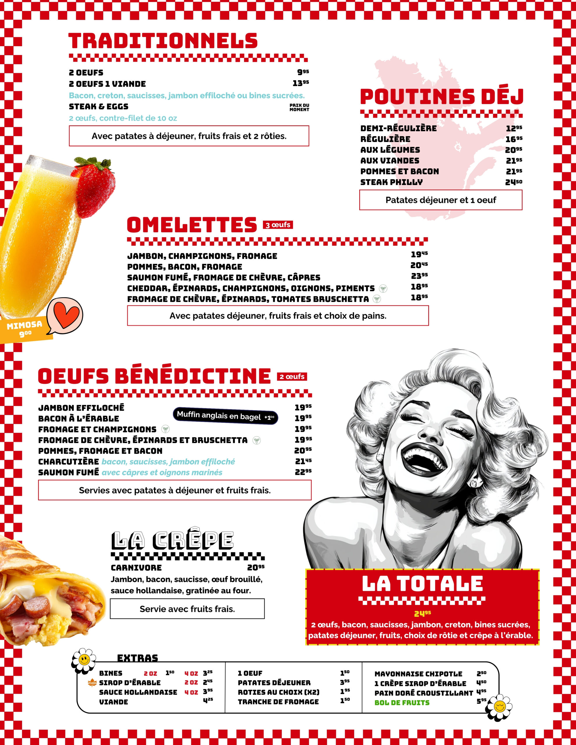 Menu déjeuner
